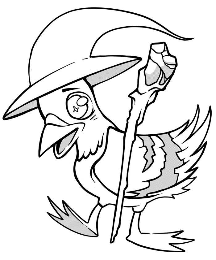 PDF Cover Image: Pigeon Wizard defends the forest